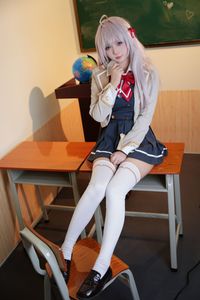 Charming Airi Classmate in Student Uniform Tukuku. Discover the Allure of Schoolgirl Cosplay.-25