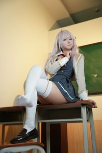 Charming Airi Classmate in Student Uniform Tukuku. Discover the Allure of Schoolgirl Cosplay.-20