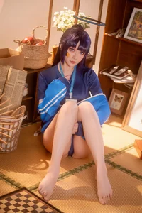 Blue Archive Hayase Yuuka Gym Suit Cosplay by Hoshilily Xing Zhi Chi Chi - Exclusive 70P Photo Set and Video-13