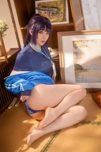 Blue Archive Hayase Yuuka Gym Suit Cosplay by Hoshilily Xing Zhi Chi Chi - Exclusive 70P Photo Set and Video-8