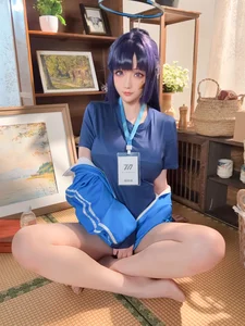 Blue Archive Hayase Yuuka Gym Suit Cosplay by Hoshilily Xing Zhi Chi Chi - Exclusive 70P Photo Set and Video-17