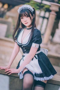 Stunning Shimos Maid Collection Part02 Featuring Coser Shimo: Aesthetic Maid Cosplay Photography and Elegant Portrait Inspiration for Fans and Creators-21