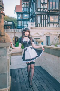 Stunning Shimos Maid Collection Part02 Featuring Coser Shimo: Aesthetic Maid Cosplay Photography and Elegant Portrait Inspiration for Fans and Creators-33