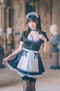 Stunning Shimos Maid Collection Part02 Featuring Coser Shimo: Aesthetic Maid Cosplay Photography and Elegant Portrait Inspiration for Fans and Creators-30