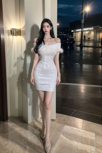 AI Generated Realistic Style Chaebol Heiress Part04: Stunning Figure in Elegant White Dress-9