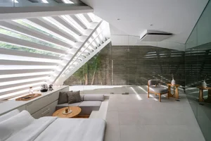 Modern Tropical 600m2 Garden House in Bandung: Folded Rooms Garden's Innovative Layered Architecture and Eco-Friendly Urban Living Design-5