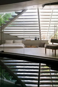 Modern Tropical 600m2 Garden House in Bandung: Folded Rooms Garden's Innovative Layered Architecture and Eco-Friendly Urban Living Design-17