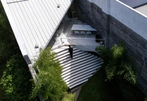 Modern Tropical 600m2 Garden House in Bandung: Folded Rooms Garden's Innovative Layered Architecture and Eco-Friendly Urban Living Design-11