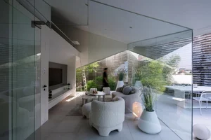 Modern Tropical 600m2 Garden House in Bandung: Folded Rooms Garden's Innovative Layered Architecture and Eco-Friendly Urban Living Design-7