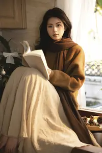 Dan Dan's Serene Autumn Afternoon in a Cozy Kitchen YiTuYu Vol8785-11