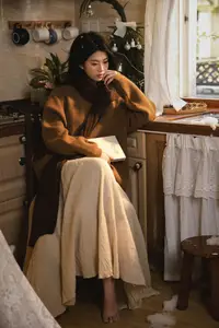 Dan Dan's Serene Autumn Afternoon in a Cozy Kitchen YiTuYu Vol8785-10