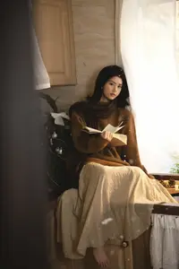 Dan Dan's Serene Autumn Afternoon in a Cozy Kitchen YiTuYu Vol8785-3