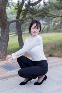 Chiness Model No.2337 Xiao Jiu: High Heels, White Socks, Elegant Style-21