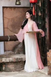 Ethereal Muse in Traditional Silk and Ancient Architecture-16