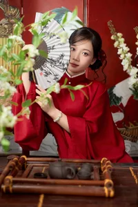 Timeless Elegance in Crimson Red Style-0