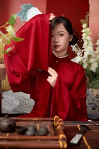 Timeless Elegance in Crimson Red Style-6