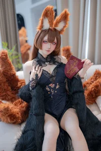 Ethereal Grace: Amagi's Evening Gown Cosplay by Yu Yu - An Azur Lane Masterpiece-9