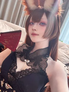 Ethereal Grace: Amagi's Evening Gown Cosplay by Yu Yu - An Azur Lane Masterpiece-28