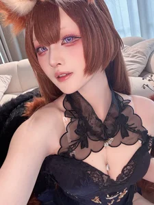 Ethereal Grace: Amagi's Evening Gown Cosplay by Yu Yu - An Azur Lane Masterpiece-30