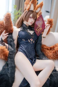 Ethereal Grace: Amagi's Evening Gown Cosplay by Yu Yu - An Azur Lane Masterpiece-40