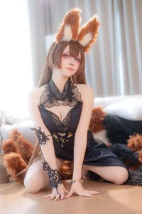 Ethereal Grace: Amagi's Evening Gown Cosplay by Yu Yu - An Azur Lane Masterpiece-35