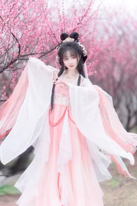 A Floral Dreamscape: YiTuYu Vol.8854 Qi Luo Sheng De Xiao Su Su in Hanfu-17
