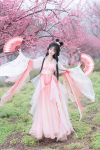 A Floral Dreamscape: YiTuYu Vol.8854 Qi Luo Sheng De Xiao Su Su in Hanfu-15