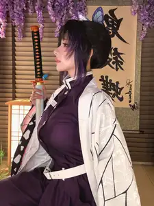 Coser Hane Ame as Alluring Shinobu Kocho from Demon Slayer 9123902855-9