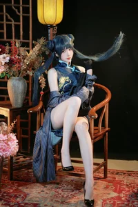 Stunning Ryuuge Kisaki Cosplay by Gong Ben Sakura – Blue Archive Shanhaijing President Photo Collection-12