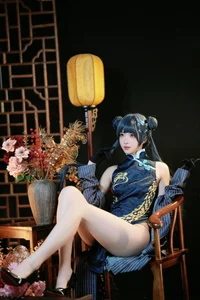 Stunning Ryuuge Kisaki Cosplay by Gong Ben Sakura – Blue Archive Shanhaijing President Photo Collection-16