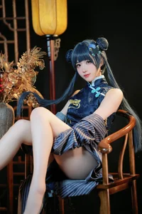 Stunning Ryuuge Kisaki Cosplay by Gong Ben Sakura – Blue Archive Shanhaijing President Photo Collection-9