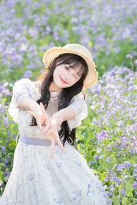 Elegant Floral Portrait Series: Xia Yu Xiao Nian in Art Language Vol.9306 – Aesthetic Nature Photography and Fashion Inspiration-1