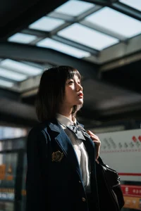 Urban Subway Portrait Photography: YiTuYu Art Language Vol.9127 Featuring Qi Qi in a Cinematic Metro Setting-3