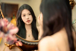 Ethereal Pink Dreams: Xiao Wai Captivates in YiTuYu Art Language Vol.9096-19