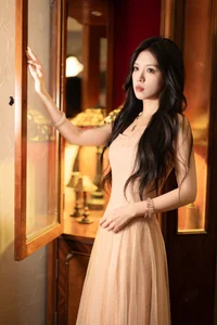 Ethereal Pink Dreams: Xiao Wai Captivates in YiTuYu Art Language Vol.9096-15