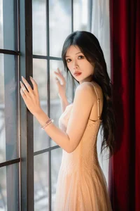 Ethereal Pink Dreams: Xiao Wai Captivates in YiTuYu Art Language Vol.9096-18