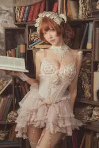 Coser Ely_eee: Mysterious Book Witch in the Ancient Library-5