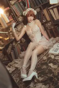 Coser Ely_eee: Mysterious Book Witch in the Ancient Library-19