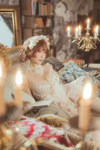 Coser Ely_eee: Mysterious Book Witch in the Ancient Library-10