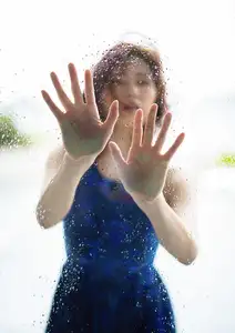 Mino Suzume: Enchanting Blue Nymph with a Captivating Gaze - T20-21