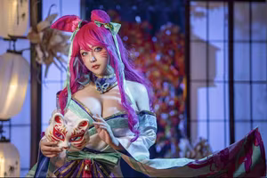 Coser Kaneko's Stunning Spirit Blossom Ahri Cosplay - A Mystical Journey in League of Legends-5