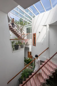 Minimalist Sanctuary: Elevating Modern Living with Floor-to-Ceiling Glass Walls and Lush Indoor Greenery-3