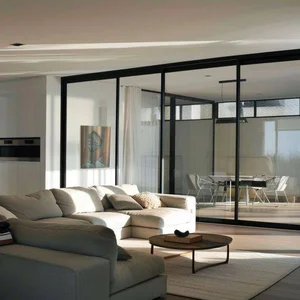 Minimalist Sanctuary: Elevating Modern Living with Floor-to-Ceiling Glass Walls and Lush Indoor Greenery-1