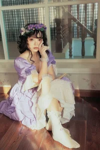 Elegant Portrait Art: YiTuYu Art Language Vol.9390 Featuring Model Bei Bei Bu Shui Jiao – Sophisticated and Gentle Aesthetic Photography Collection.-7