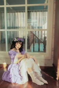 Elegant Portrait Art: YiTuYu Art Language Vol.9390 Featuring Model Bei Bei Bu Shui Jiao – Sophisticated and Gentle Aesthetic Photography Collection.-5