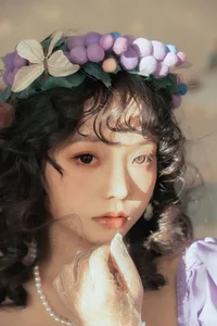 Elegant Portrait Art: YiTuYu Art Language Vol.9390 Featuring Model Bei Bei Bu Shui Jiao – Sophisticated and Gentle Aesthetic Photography Collection.-0