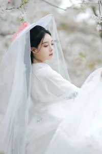 Ethereal Beauty of Sui Sui Ru Yi in YiTuYu Art Language Vol.8880 Amidst Blossoms-6