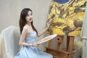 Pure Elegance of Nan Nan in YiTuYu Art Language Vol.8887-9