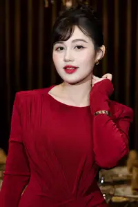 Captivating Asian Beauty: The Elegant Woman in Red with a Charming Smile and Confident Aura-2