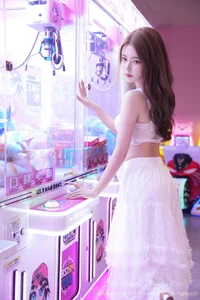 Neon Dreams with Pai Huang Gua Girl No.10791: A Fusion of White and Light-25